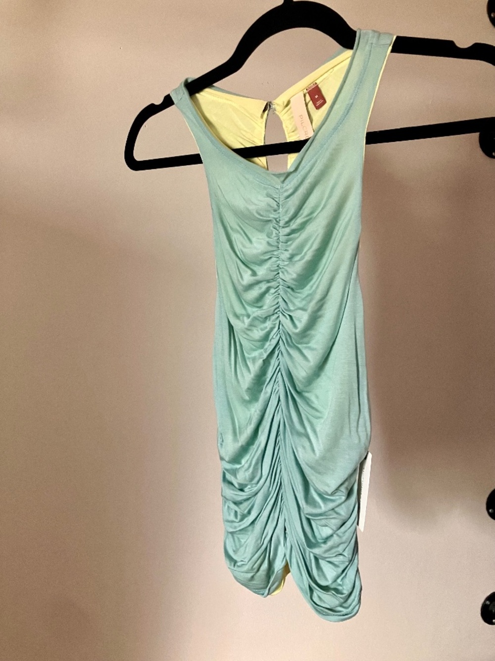 New Anthropologie Pilcro Reversible Ruched Halter Top Size M
